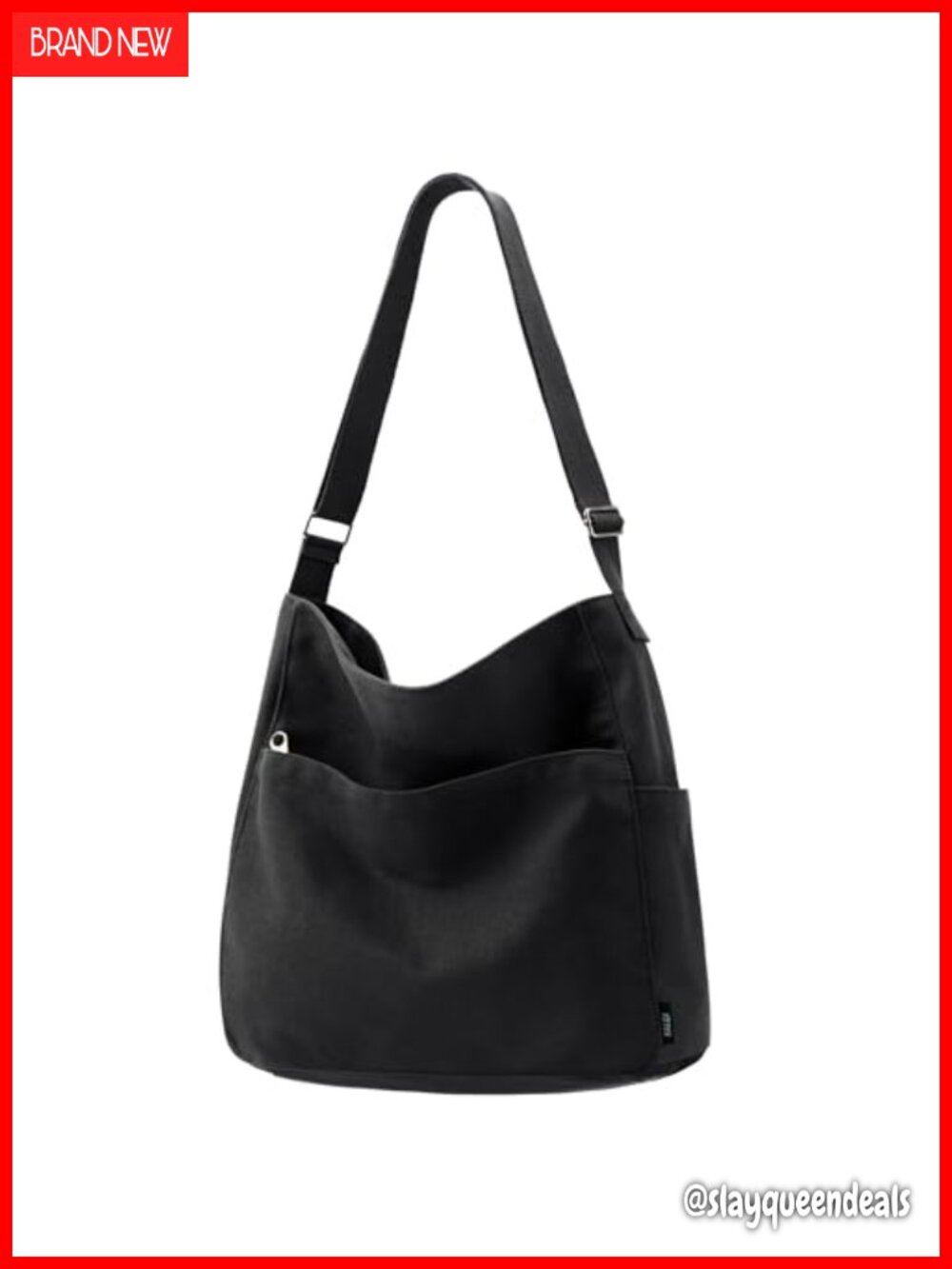 Canvas Zipper Crossbody Shoulder Messenger Tote Bag